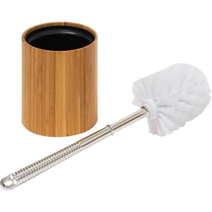 Relaxdays WC-Bürste Braun, Bürstenhalter Aus Bambus 4 Relaxdays WC-Bürste Braun, Bürstenhalter Aus Bambus – Bild 4