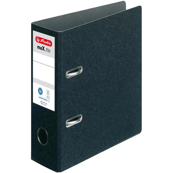 Herlitz MaX.file 5175807 Ordner, A5 Hoch, Breit, Hartpappe, Schwarz 1 Herlitz MaX.file 5175807 Ordner, A5 Hoch, Breit, Hartpappe, Schwarz