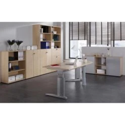 Hammerbacher Schreibtisch U-Serie, Verstellbar, 180 X 68-86 X 80cm, Eiche / Silber 9 Hammerbacher Schreibtisch U-Serie, Verstellbar, 180 X 68-86 X 80cm, Eiche / Silber -Drogerie - Gesundheit Geschäft 522f7927cb747859a4b7ebf56c37d17dcaf842fa schreibtisch hammerbacher u serie