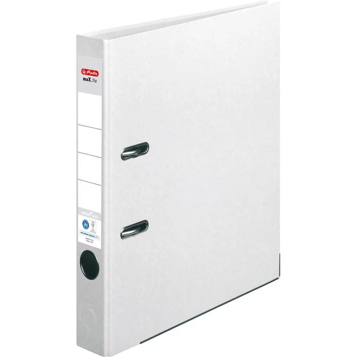 Herlitz MaX.file Nature Plus 10841690 Ordner, A4, Schmal, Karton, Weiß, 5cm 1 Herlitz MaX.file Nature Plus 10841690 Ordner, A4, Schmal, Karton, Weiß, 5cm