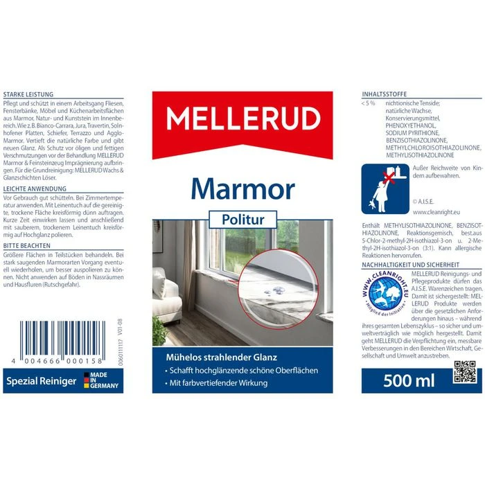 Mellerud Bodenpflege Marmor Politur 2001000158, Strahlender Glanz, Für Natur- & Kunststein, 1L 4 Mellerud Bodenpflege Marmor Politur 2001000158, Strahlender Glanz, Für Natur- & Kunststein, 1L – Bild 4