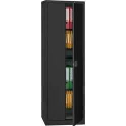 Bisley Aktenschrank E782A04B6, Aus Metall, Abschließbar, 60 X 195 X 40cm, Schwarz