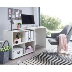 Wohnling Schreibtischkombination WL5.303, Mit Sideboard, Weiß -Drogerie - Gesundheit Geschäft 5b7cf3279d72104924ee3b80622c7e4d91725c04 schreibtischkombination wohnling wl5.303