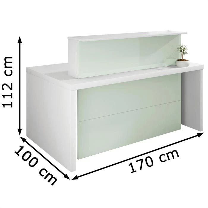 Kerkmann Empfangstheke Verona, 3535, Weiß, 170 X 112 X 100cm, Kompakttheke 3 Kerkmann Empfangstheke Verona, 3535, Weiß, 170 X 112 X 100cm, Kompakttheke – Bild 3