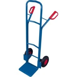 VARIOfit Sackkarre Sk-710.010, Luftbereifung, Tragkraft 250kg, Schaufel 32x25cm