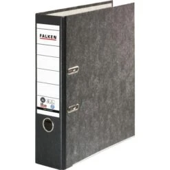 Falken 80024136 Ordner, A4, Breit, Karton, Schwarz