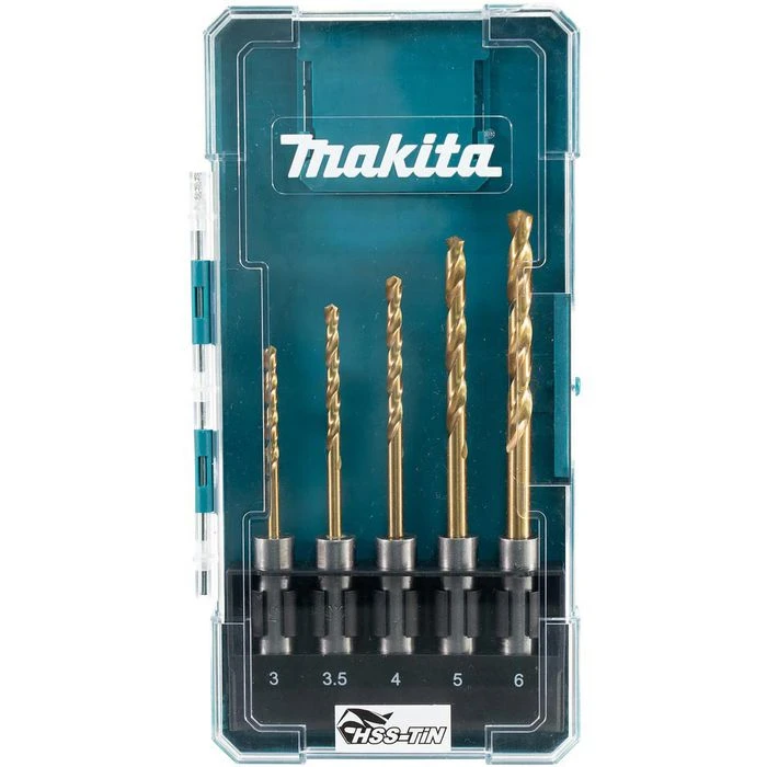 Makita Bohrer E-15132 HSS-TiN, SDS+, 5-teiliges Set, 3-6 Mm, Metallbohrer 1 Makita Bohrer E-15132 HSS-TiN, SDS+, 5-teiliges Set, 3-6 Mm, Metallbohrer