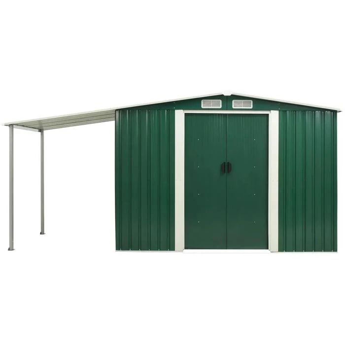 VidaXL Geräteschuppen 144027, 5,06m², 386 X 131 X 178 Cm (BxTxH), Metall 5 VidaXL Geräteschuppen 144027, 5,06m², 386 X 131 X 178 Cm (BxTxH), Metall – Bild 5