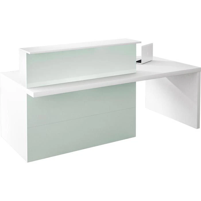 Kerkmann Empfangstheke Verona, 3536, Weiß, 220 X 112 X 100, Kompakttheke Mit Anbautisch 1 Kerkmann Empfangstheke Verona, 3536, Weiß, 220 X 112 X 100, Kompakttheke Mit Anbautisch