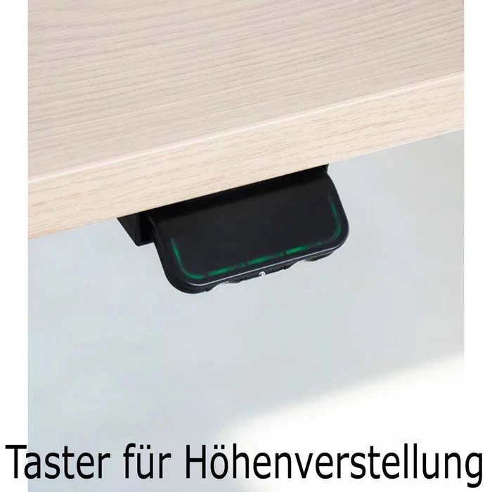 Hammerbacher Schreibtisch XDLB 19, Weiß, Elektrisch Höhenverstellbar, 180 X 63-127 X 80cm 3 Hammerbacher Schreibtisch XDLB 19, Weiß, Elektrisch Höhenverstellbar, 180 X 63-127 X 80cm – Bild 3