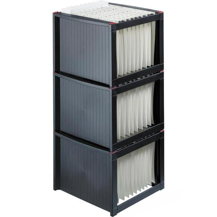 Helit Hängebox H61100-92, The Rack, A4, Für 40 Hängemappen, Schwarz 2 Helit Hängebox H61100-92, The Rack, A4, Für 40 Hängemappen, Schwarz – Bild 2