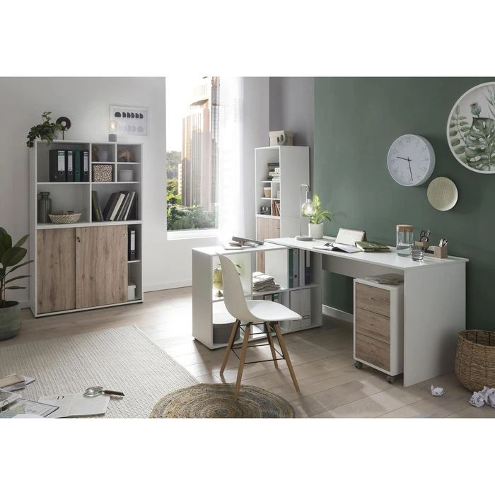 Möbelpartner Schreibtisch Serie 400, Weiß, Maße: 150 X 65cm 4 Möbelpartner Schreibtisch Serie 400, Weiß, Maße: 150 X 65cm – Bild 4