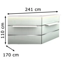 Kerkmann Empfangstheke Atlantis, Weiß / Weiß, 241 X 110 X 170cm, Winkeltheke -Drogerie - Gesundheit Geschäft 7e4abf636a0e184c021ace23e496d3c3fac149d9 empfangstheke kerkmann atlantis