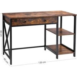 Vasagle Schreibtisch XLWD23BX, Braun, Vintage, Schubfach Und 2 Regalfächer, 115 X 60cm 9 Vasagle Schreibtisch XLWD23BX, Braun, Vintage, Schubfach Und 2 Regalfächer, 115 X 60cm -Drogerie - Gesundheit Geschäft 7ef35e01b591b064687878f8b643126512fe7496 schreibtisch vasagle xlwd23bx braun