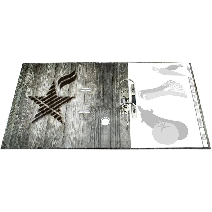 Herma Ordner 19597 BBQ, Rezeptordner, Karton, A4, 7cm, Motiv Smokin Star, Inkl. Register 5 Herma Ordner 19597 BBQ, Rezeptordner, Karton, A4, 7cm, Motiv Smokin Star, Inkl. Register – Bild 5