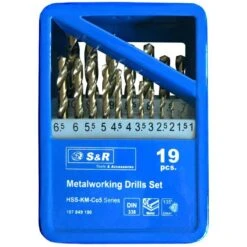 S&R Bohrer KM-Serie, 107849190, 19-teiliges Set, HSS-CO DIN 338, Metallbohrer 6 S&R Bohrer KM-Serie, 107849190, 19-teiliges Set, HSS-CO DIN 338, Metallbohrer -Drogerie - Gesundheit Geschäft 8399984d7826be39f543b47c3b4ef237bba684df bohrer sundr km serie 107849190