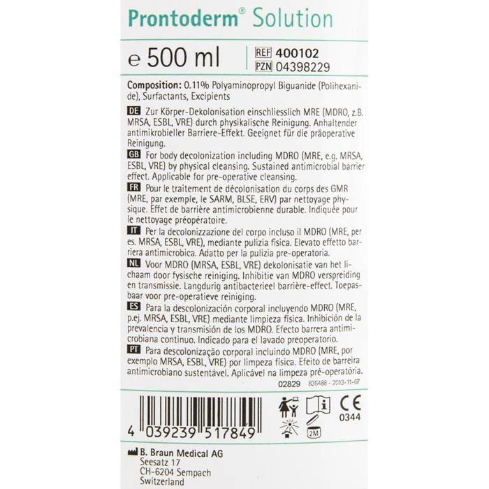 B.Braun Desinfektionsmittel Prontoderm, 400102, Hautdesinfektion, 500ml 3 B.Braun Desinfektionsmittel Prontoderm, 400102, Hautdesinfektion, 500ml – Bild 3