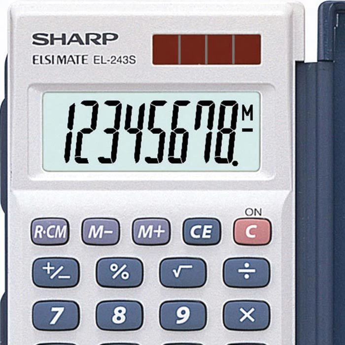 Sharp EL-243S Elsi Mate Taschenrechner Mit Wurzel 4 Sharp EL-243S Elsi Mate Taschenrechner Mit Wurzel – Bild 4