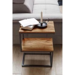Wohnling Beistelltisch Akola, WL5.207, Sheesham, Aus Holz / Metall, 45 X 60 X 30cm, Rechteckig -Drogerie - Gesundheit Geschäft 8aa1572bfd4c2e0b8675731497603e12bd867c3c beistelltisch wohnling akola wl5.207 sheesham