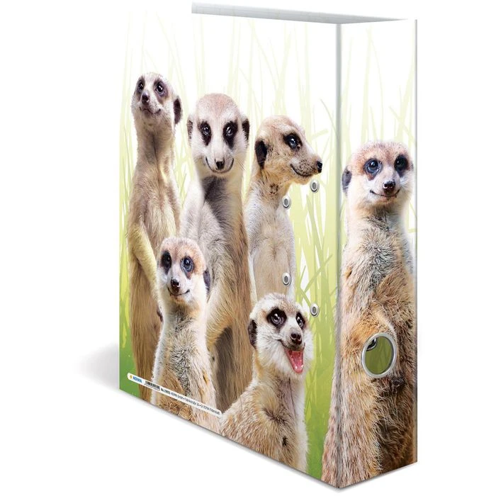 Herma Ordner 19955 Exotische Tiere, Karton, A4, 7cm, Motiv Erdmännchentruppe 4 Herma Ordner 19955 Exotische Tiere, Karton, A4, 7cm, Motiv Erdmännchentruppe – Bild 4