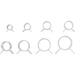 BGS-technic Schlauchschelle 9475, 6,5 - 18mm, Verzinkt, 8 Verschiedene Größen, 80-teilig