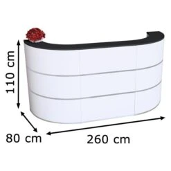 Kerkmann Empfangstheke Cento 3a, 3856, Weiß / Anthrazit, 260 X 110 X 80cm, Rezeption -Drogerie - Gesundheit Geschäft 8c9b95898b73146f297557590c70eb024a7e9c46 empfangstheke kerkmann cento 3a 3856