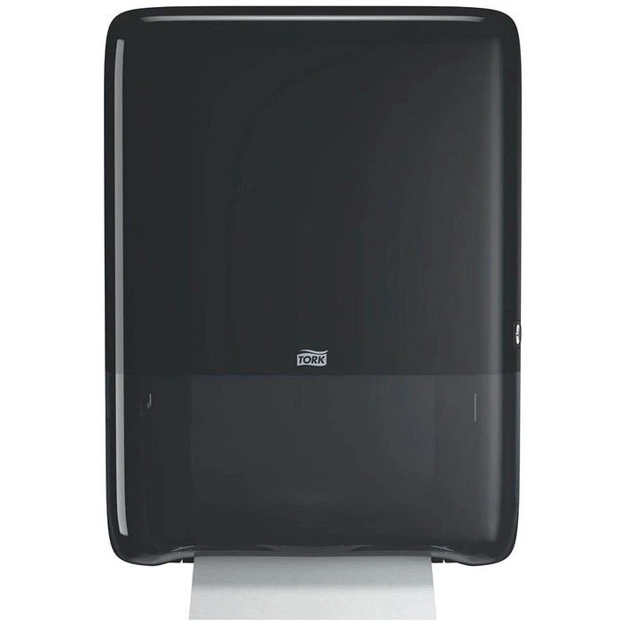 Tork Handtuchspender PeakServe Mini, 552558, H5, Kunststoff, Für 1230 Falthandtücher, Schwarz 3 Tork Handtuchspender PeakServe Mini, 552558, H5, Kunststoff, Für 1230 Falthandtücher, Schwarz – Bild 3