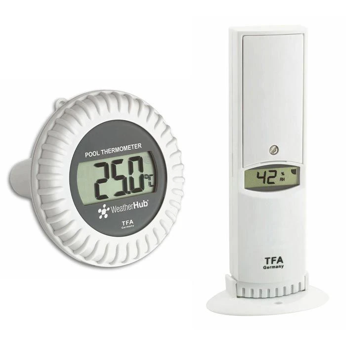 TFA Außensensor 30.3310.02 Set Funk, Thermo-Hygrometer, Poolsender, Weatherhub 1 TFA Außensensor 30.3310.02 Set Funk, Thermo-Hygrometer, Poolsender, Weatherhub