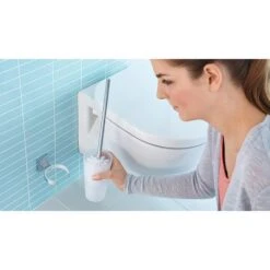 Tesa WC-Bürste Klaam, Weiß / Chrom, Bürstenhalter Aus Glas, Zur Wandmontage -Drogerie - Gesundheit Geschäft 91389bdd95c6ac433f74ca2a8f2c677e4469f049 wc buerste tesa klaam weiss chrom