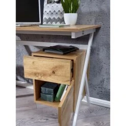 Wohnling Schreibtisch WL6.371, Eiche, Maße: 120 X 60cm -Drogerie - Gesundheit Geschäft 919a1d82c87311ed8a7b624a13b6e1fb34c69fcf schreibtisch wohnling wl6.371 eiche