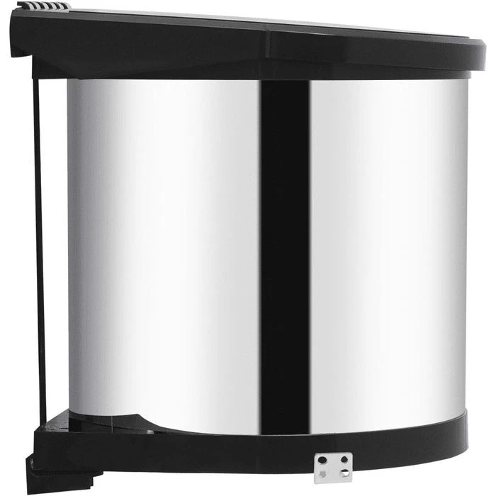 VidaXL Einbaumülleimer 51171, Für Schränke Ab 40cm, Edelstahl, 8 Liter 5 VidaXL Einbaumülleimer 51171, Für Schränke Ab 40cm, Edelstahl, 8 Liter – Bild 5