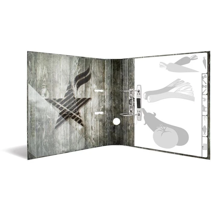 Herma Ordner 19597 BBQ, Rezeptordner, Karton, A4, 7cm, Motiv Smokin Star, Inkl. Register 2 Herma Ordner 19597 BBQ, Rezeptordner, Karton, A4, 7cm, Motiv Smokin Star, Inkl. Register – Bild 2