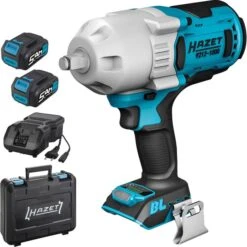 Hazet Akku-Schlagschrauber 9212-1000/4, 1000Nm, 18V / 5,0Ah, Mit 2 Akkus, Ladegerät Und Koffer
