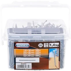Connex Nägel B30053, 30 - 65mm, Set Mit 4 Größen, Verzinkt, Im Eimer, 1400g -Drogerie - Gesundheit Geschäft 93c7e5abb515c9e10495c67832bf2be7d057aa78 naegel connex b30053 30 65mm