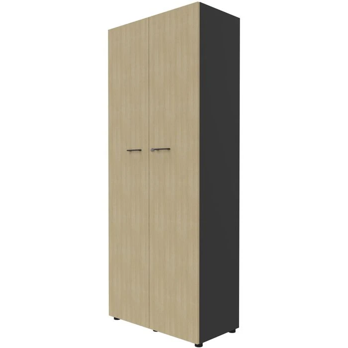 Quadrifoglio Aktenschrank Idea, Aus Holz, Abschließbar, 86 X 214 X 45cm, Eiche / Anthrazit 1 Quadrifoglio Aktenschrank Idea, Aus Holz, Abschließbar, 86 X 214 X 45cm, Eiche / Anthrazit