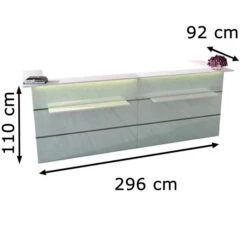 Kerkmann Empfangstheke Atlantis, Weiß / Weiß, Rezeption -Drogerie - Gesundheit Geschäft 961ac8bed7e1f4591fc7347a4b0b20b518ad48e6 empfangstheke kerkmann atlantis