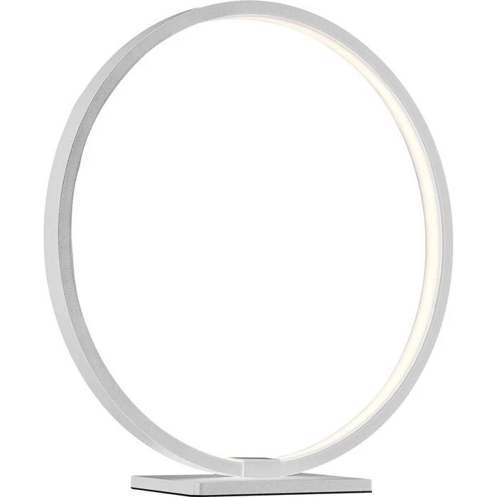 Blulaxa Schreibtischlampe Ring Weiß LED, Aluminium, Mit Standfuß 1 Blulaxa Schreibtischlampe Ring Weiß LED, Aluminium, Mit Standfuß