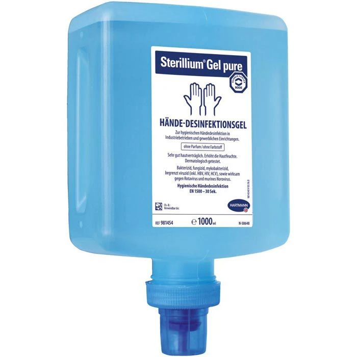 Sterillium Gel Pure 9814540, Für CleanSafe Spender, 1000ml, Desinfektionsmittel 1 Sterillium Gel Pure 9814540, Für CleanSafe Spender, 1000ml, Desinfektionsmittel