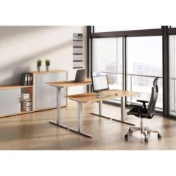 Hammerbacher Schreibtisch XMST 2E, Buche, Elektrisch Höhenverstellbar, 200 X 71-120 X 100cm -Drogerie - Gesundheit Geschäft 9ac42a4863393e1ebb9e0a05539539a9be1e8acb schreibtisch hammerbacher xmst 2e buche