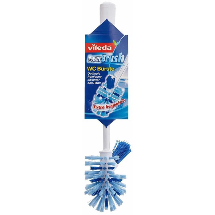 Vileda WC-Bürste PowerBrush Refill, Ersatzbürste Mit Kunststoffgriff Und Randreiniger 1 Vileda WC-Bürste PowerBrush Refill, Ersatzbürste Mit Kunststoffgriff Und Randreiniger