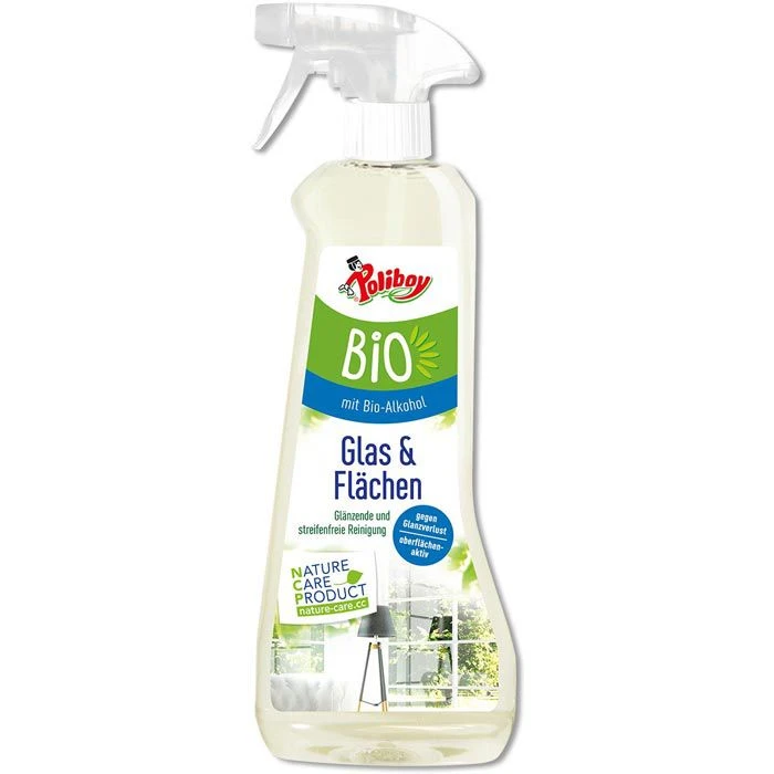 Poliboy Glasreiniger Bio, Glas & Flächen, 07500, Spray, Mit Bio-Alkohol, 500ml 1 Poliboy Glasreiniger Bio, Glas & Flächen, 07500, Spray, Mit Bio-Alkohol, 500ml