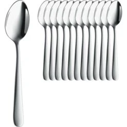 BSF Kaffeelöffel Swing 02181-830, Edelstahl 18/10, 13,9 Cm, Rostfrei, Silber Poliert, Set 12 Stück