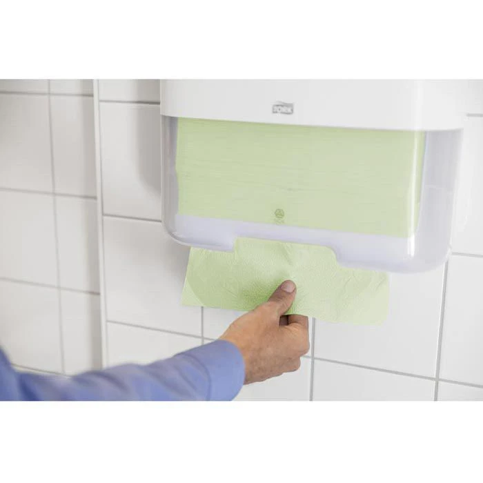 Tork 290135 Universal, 1-lagig, 25x23 Cm, Grün, Zick-Zack, H3, 4000 Stück, Papierhandtücher 2 Tork 290135 Universal, 1-lagig, 25x23 Cm, Grün, Zick-Zack, H3, 4000 Stück, Papierhandtücher – Bild 2