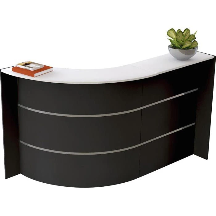 Kerkmann Empfangstheke Bari 3575, Anthrazit / Weiß, 175 X 112 X 95cm, Kompakttheke 1 Kerkmann Empfangstheke Bari 3575, Anthrazit / Weiß, 175 X 112 X 95cm, Kompakttheke