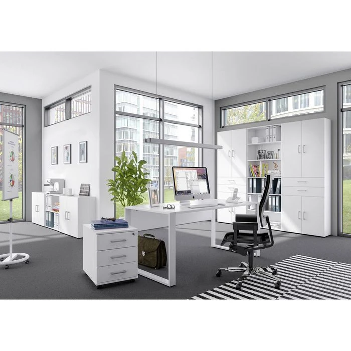 Röhr Kommode Direct.office, Weiß, Mit Türen Und Schubladen, 80 X 107,2 X 33,5cm 5 Röhr Kommode Direct.office, Weiß, Mit Türen Und Schubladen, 80 X 107,2 X 33,5cm – Bild 5