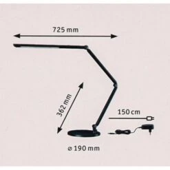 Paulmann Schreibtischlampe FlexBar, Standfuß, Dimmbar, Schwarz -Drogerie - Gesundheit Geschäft a3b3ebe704c833b068efc9fee1441200011a9673 schreibtischlampe paulmann flexbar