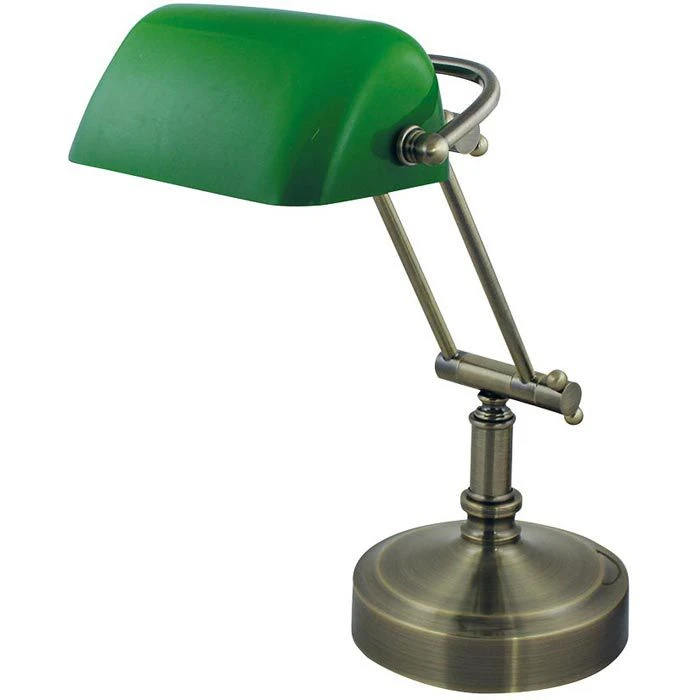 SEA-CLUB Schreibtischlampe 1298G Bankerlampe, Messing Antik, Grün, Mit Standfuß 1 SEA-CLUB Schreibtischlampe 1298G Bankerlampe, Messing Antik, Grün, Mit Standfuß