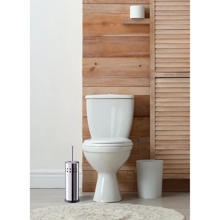 Zeller WC-Bürste Silber, Bürstenhalter Aus Edelstahl 2 Zeller WC-Bürste Silber, Bürstenhalter Aus Edelstahl – Bild 2