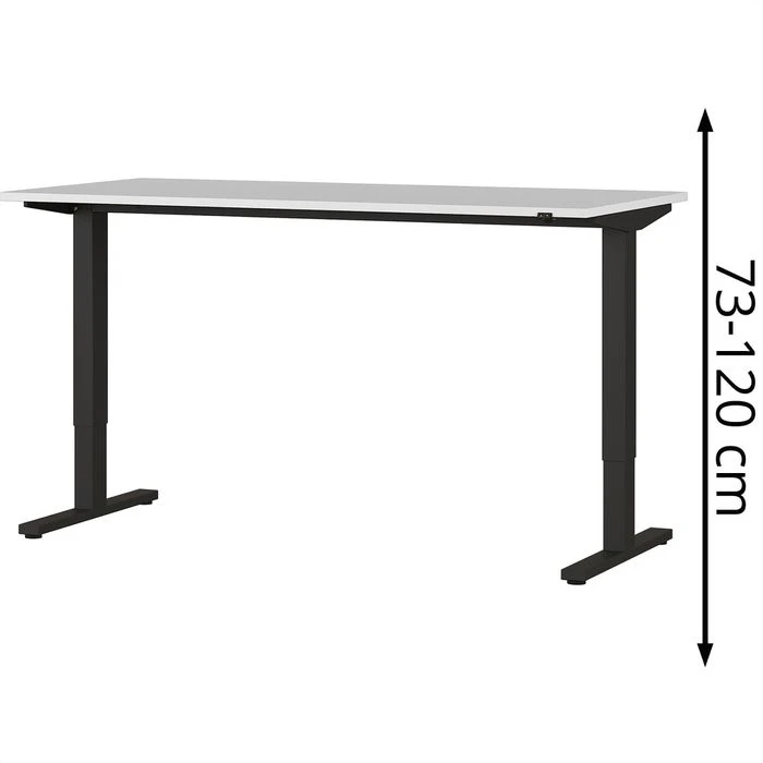 Germania Schreibtisch Agenda, 4244-581, Lichtgrau, Elektrisch Höhenverstellbar, 180 X 73-120 X 80cm 1 Germania Schreibtisch Agenda, 4244-581, Lichtgrau, Elektrisch Höhenverstellbar, 180 X 73-120 X 80cm