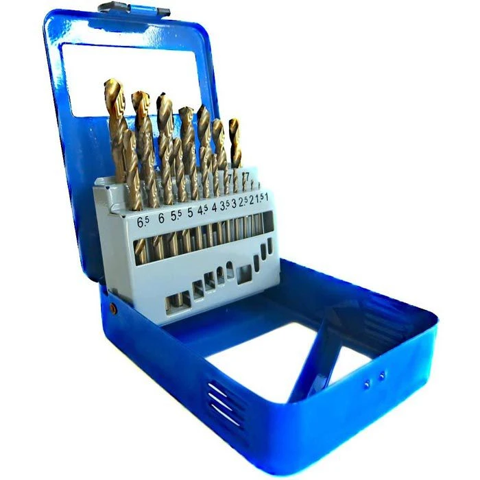 S&R Bohrer KM-Serie, 107849190, 19-teiliges Set, HSS-CO DIN 338, Metallbohrer 1 S&R Bohrer KM-Serie, 107849190, 19-teiliges Set, HSS-CO DIN 338, Metallbohrer